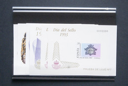 Lotes Y Colecciones.España, Stock De Series Y Sellos.  **28P(2), 31P(2), 34P(2). 1993. Dos Pruebas De Lujo De Cada De DI - Collections (without Album)