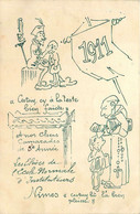 Nîmes * Caricature Des élèves De L'école Normale D'instituteurs * 1911 * Cpa Illustrée Illustrateur - Nîmes