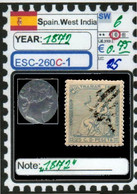 EUROPE:#SPAIN EMPIRE#SPANISH WEST INDIA# FIRST REPUBLIC#CLASSIC#1871>(ESC-260C-1) (25) - Usati