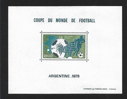 Monaco Bloc Spécial Gommé N°10** Du Timbre N°1138, Coupe Du Monde Football 1978 En Argentine. Cote 550€ - Abarten