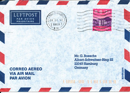 Hong Kong Air Mail Cover Sent To Germany 7-7-1997 Single Franked - Lettres & Documents