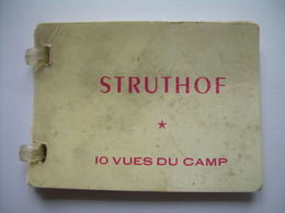 WW2 Carnet De 10 PHOTOS 9 X 6,5 Cm Du CAMP De CONCENTRATION ALLEMAND De STRUTHOF, Potence, Four Crématoire, Barbelés.. - Guerre, Militaire