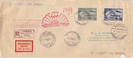 Vol Polaire Du Graf Zeppelin Obl. Avion Zeppelin Leningrad 25/7/31, B.G. Malyguin 27 VII 31, TP PA 28, 30 (B.G. Et Ours) - Covers & Documents