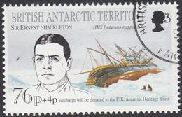 British Antarctic Territory 1994 Used Sc #B4 76p + 4p Shackleton, Endurance - Gebraucht