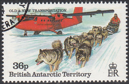 British Antarctic Territory 1994 Used Sc #221 36p Dogsled Team, DHC-6 Twin Otter - Gebruikt