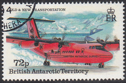 British Antarctic Territory 1994 Used Sc #223 72p DHC-6 Twin Otter Taxiing - Usados