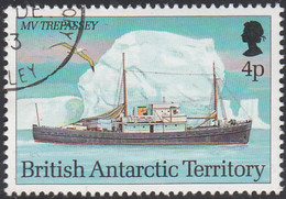 British Antarctic Territory 1993 Used Sc #205 4p MV Trepassey Research Ships - Usados