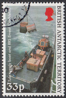 British Antarctic Territory 2000 Used Sc #290 33p RRS Shackleton, Supply Boat Tula - Used Stamps