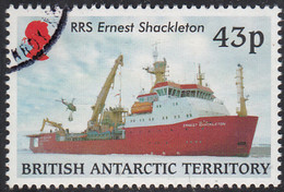 British Antarctic Territory 2000 Used Sc #292 43p RRS Ernest Shackleton - Gebruikt