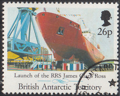 British Antarctic Territory 1991 Used Sc #185 26p RRS James Clark Ross - Usados