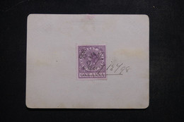 INDES ANGLAISES - Fiscal Type Victoria Sur Document En 1898 - L 97386 - 1882-1901 Impero