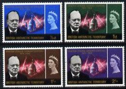 British Antarctic Territory 1966 Churchill Commem Set Of 4 U/m, SG 16-19 - Unused Stamps