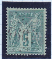 Sage N°75; Càd JOUR DE L'AN 1466 , Cote 35€ ( 2105/117) - 1876-1898 Sage (Tipo II)