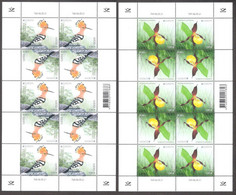 Europa CEPT - Endangered Bird Orhid 2021 Estonia MNH Stamps Sheets Of 10 Mi 1012-3 - Années Complètes