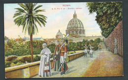 Roma - S.S. Pio X Ed I Giardini Vaticani  - Obe 3628 - Vatican