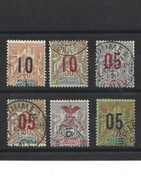 1855 LOT De 6 Timbres Nouvelles Calédonie Oblitérés - Oblitérés
