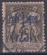 PORT LAGOS : SAGE 25c SURCHARGE N° 4 OBLITERATION CHOISIE - Used Stamps