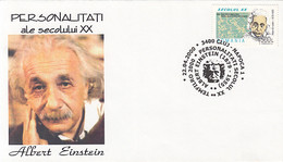 FAMOUS PEOPLE, ALBERT EISTEIN, SPECIAL COVER, 2000, ROMANIA - Albert Einstein