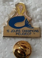 Pin's - Automobiles - Peugeot - 10 JOURS CHAMPIONS PEUGEOT - SIRENE - - Peugeot