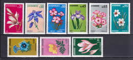 ANDORRE - 1973/75 - SERIES COMPLETES FLEURS - YVERT N° 229/31+234/6+245/7 ** MNH - - Unused Stamps