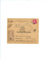 20 Juin 1927 Perfin CL Devant Valeur à Recouvrer YT N°228 De Troyes Pour Louze - 1921-1960: Modern Period
