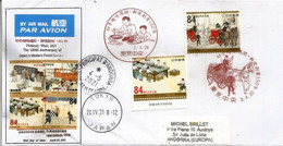 Philately Week 2021. 150th Anniversary Of Japan's Modern Postal Service, Letter Sent Andorra,w/arrival Postmark - Storia Postale
