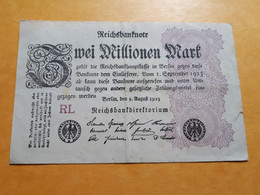 ALLEMAGNE 2 MILLIONEN MARK 9 AOUT 1923 ETOILES G D - 2 Miljoen Mark