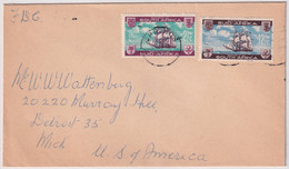 311-312 Auf Bedarfs Brief Gelaufen Von Springs To Murray Hill, Michigan, Schiffe - Cartas