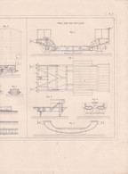 CHEMINS DE FER PLAN DISPOSITIF POUR TRANSBORDER ETC PAR MM.SUDELEY ET WEBBER,TRUC PAR M.CHEVALIER REF 71092 - Other Plans