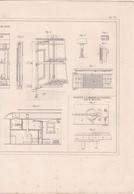 CHEMINS DE FER PLAN VOITURE PAR M.LEVE,MACHINE A LAMINER LES BANDES PAR M.MUNTON REF 71093 - Andere Pläne