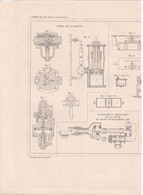 CHEMINS DE FER PLAN FREINS PAR M.KAPTEYN ,CHAUFFAGE DES WAGONS PAR M.VERDIER,ACCOUPLEMENTS METALLIQUES ETABLIS REF 71094 - Andere Pläne