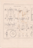 CHEMINS DE FER  PLAN ATTELAGE PAR.M.GUYOT ,ROUES PAR PECKHAM,CHASSIS DE PORTIERES PAR M.LOCKHART,ECLAIRAGE TIM REF 71095 - Andere Pläne