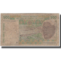 Billet, West African States, 500 Francs, KM:110Ab, B+ - Central African States