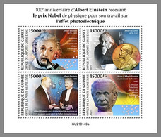 GUINEA REP. 2021 MNH Albert Einstein M/S - OFFICIAL ISSUE - DHQ2119 - Albert Einstein