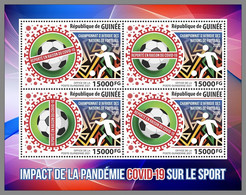 GUINEA REP. 2021 MNH Covid-19 Sports Football African Nations Championships M/S - OFFICIAL ISSUE - DHQ2119 - Copa Africana De Naciones