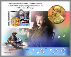 GUINEA REP. 2021 MNH Albert Einstein S/S - IMPERFORATED - DHQ2119 - Albert Einstein