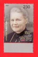 Armenien/Armenie/Armenia 2021, 150th Ann. Of Bodil Biorn (1871-1960), Norwegian Missioner, Norway, Genocide - MNH - WW1