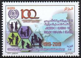 ALGERIA ALGERIE 2019 - 1v - MNH - Withdrawn Stamp. Timbre Retiré  Centenary OIT ILO Travail Labour - Computer Work Error - IAO