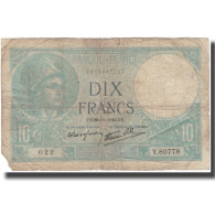 France, 10 Francs, Minerve, 1940, 1940-11-28, B, Fayette:7.22, KM:84 - 10 F 1916-1942 ''Minerve''