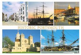 SCENES FROM HISTORIC PORTSMOUTH, HAMPSHIRE, ENGLAND. UNUSED POSTCARD. Ew1 - Portsmouth