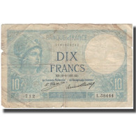 France, 10 Francs, Minerve, 1931, 1931-06-18, B+, Fayette:6.15, KM:73d - 10 F 1916-1942 ''Minerve''