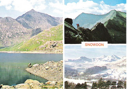 SCENES FROM SNOWDON, GWYNEDD, WALES. UNUSED POSTCARD Ew4 - Caernarvonshire