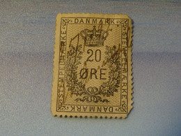 DANEMARK  FISCAL  Dentelure Abimé - Revenue Stamps