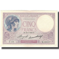 France, 5 Francs, Violet, 1933, 1933-05-26, SPL, Fayette:3.17, KM:72e - 5 F 1917-1940 ''Violet''