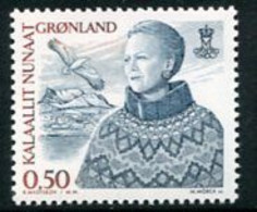 GREENLAND 2002 Definitive: Queen Margarethe 0.50 Kr. MNH / **.  Michel 386 - Unused Stamps