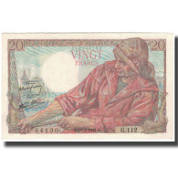 France, 20 Francs, Pêcheur, 1944, 1944-02-10, NEUF, Fayette:13.8, KM:100a - 20 F 1942-1950 ''Pêcheur''