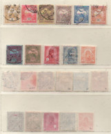 Ungarn 1913 MiNr 110x; 114/15x; 117x-119x; 121x; 123/24x 127x Turul Stephanskrone WZ 7x Gestempelt; Hungary Used - Other & Unclassified