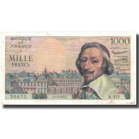 France, 1000 Francs, Richelieu, 1957, 1957-03-07, TTB+, Fayette:42.25, KM:134b - 1 000 F 1953-1957 ''Richelieu''