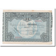 Billet, Espagne, 50 Pesetas, 1937, 1937-01-01, KM:S564, TTB - 50 Peseten