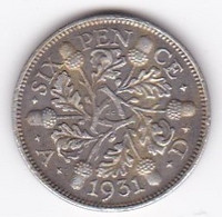 Grande Bretagne. 6 Pence 1931. George V, En Argent - H. 6 Pence